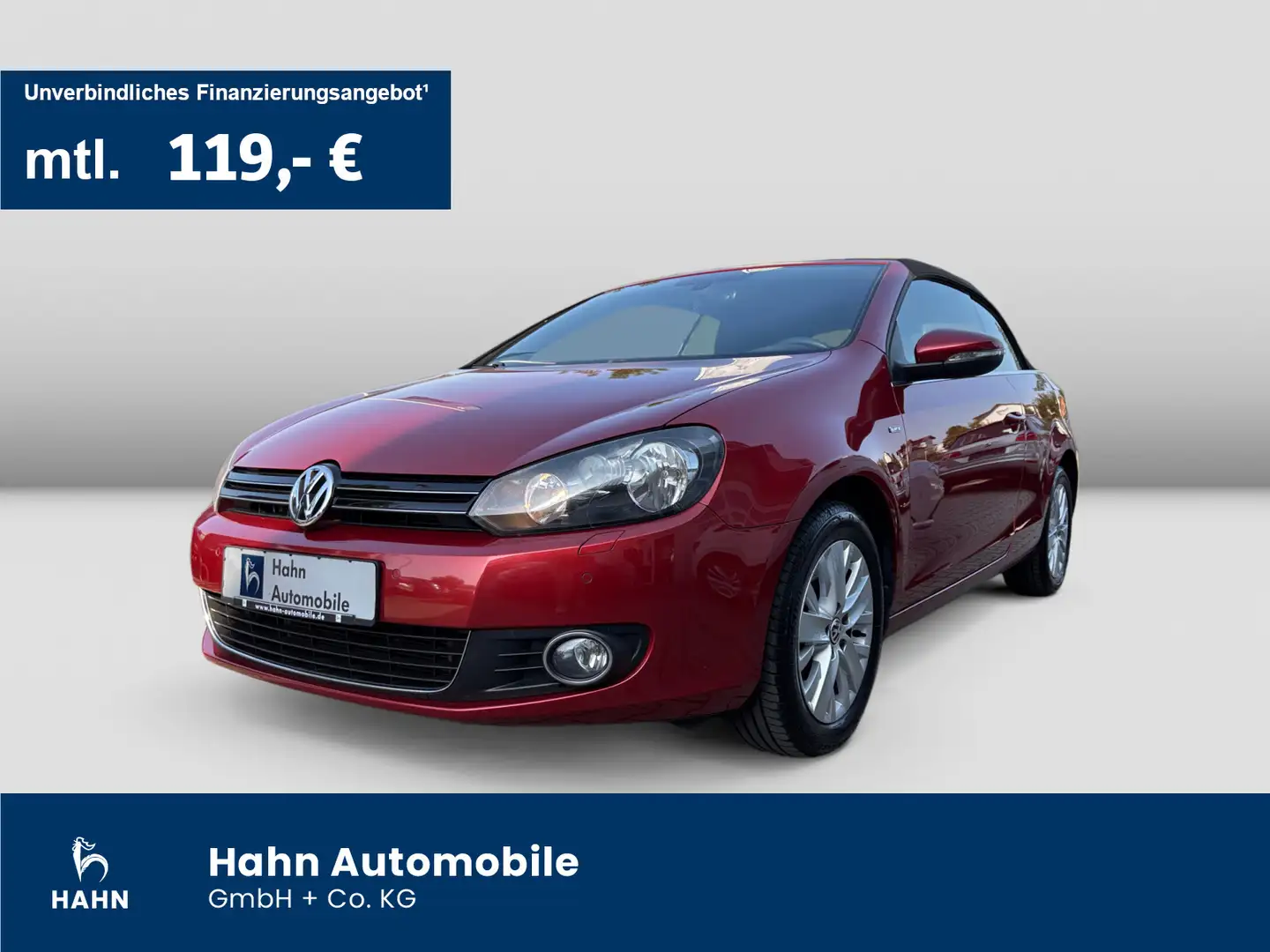 Volkswagen Golf VI Cabriolet 1.2TSI Climatr PDCv/h Tempomat Rouge - 1