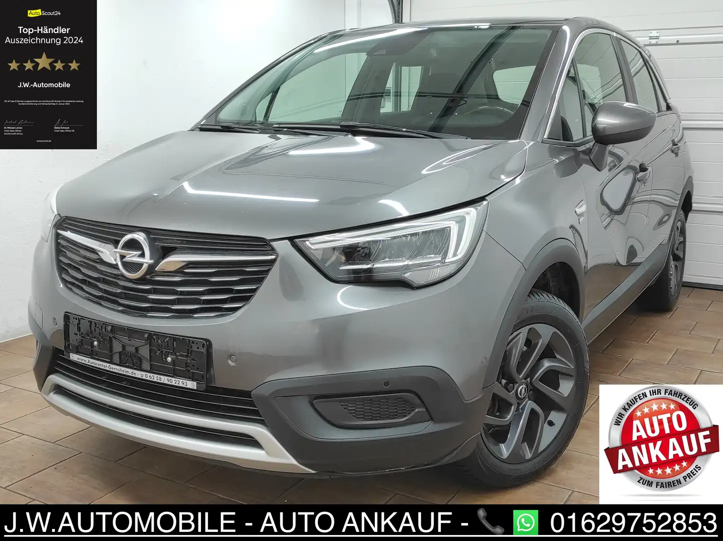 Opel Crossland X 1.2 LED EURO-6 KLIMA PDC v+h KAMERA *GETRIEBE NEU* Gris - 2