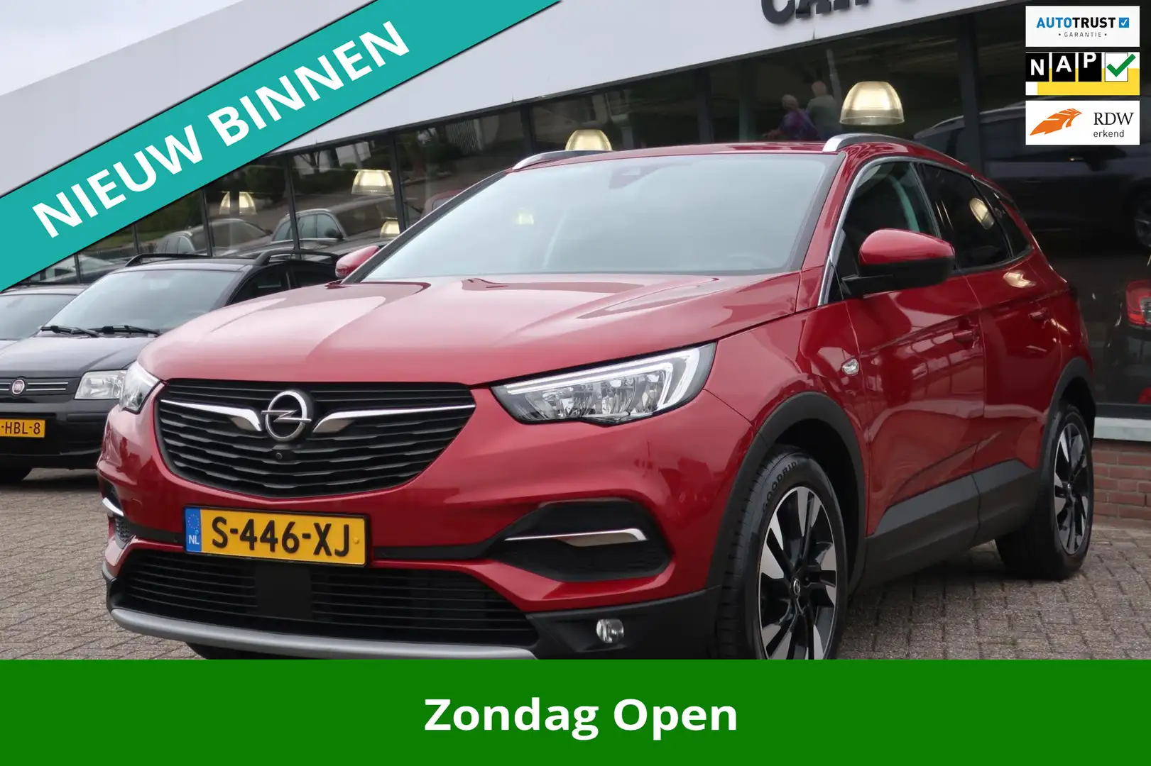 Opel Grandland X 1.2 Turbo Innovation LED_LEDER_COMFOR-STOELEN_CAM_ Rouge - 1
