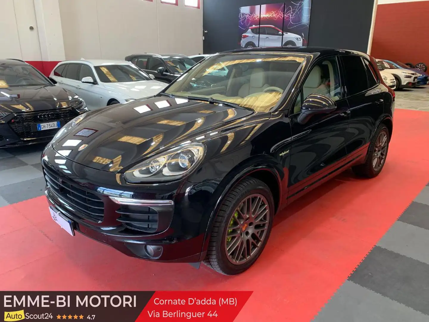 Porsche Cayenne 3.0 S E-Hybrid km Noir - 1