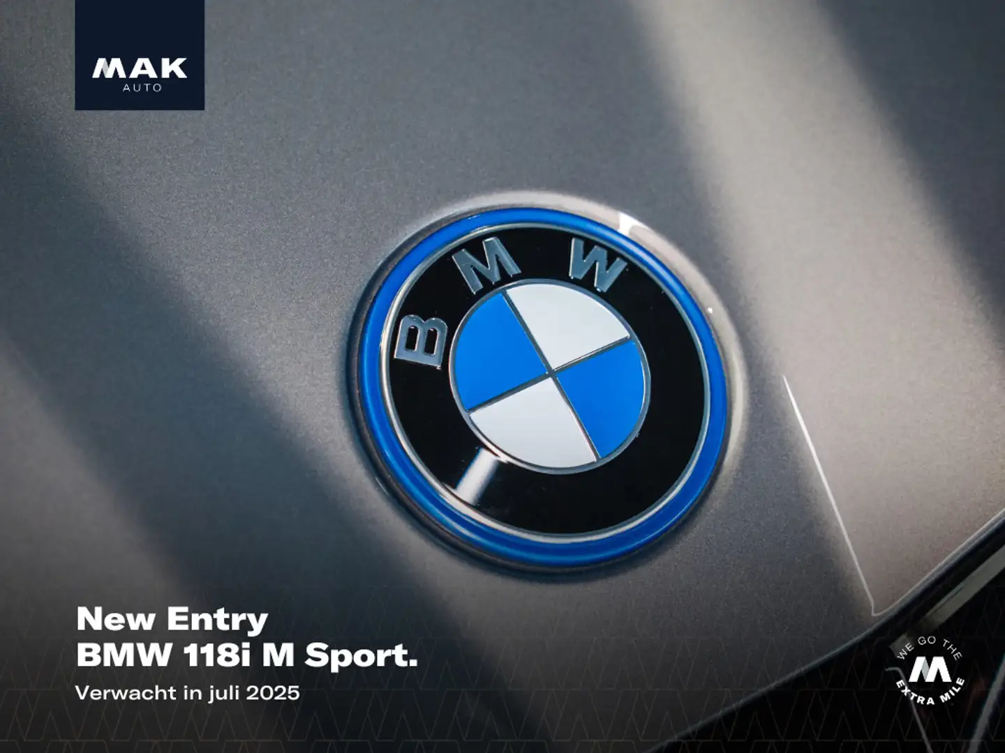 BMW 118 1-serie 118i M Sport, NL-auto, 19" BBS, M135i opti Zwart - 1