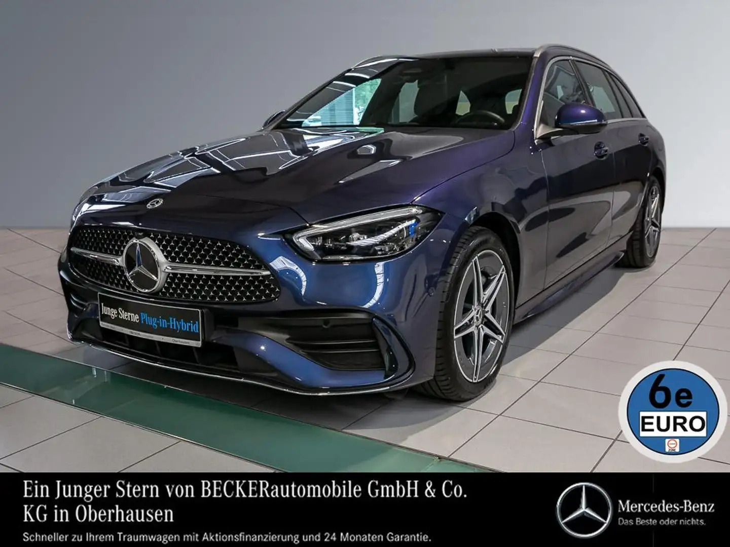 Mercedes-Benz C 300 Te AMG PANORAMA DIGITAL LIGHT TOTWINKEL Blauw - 1