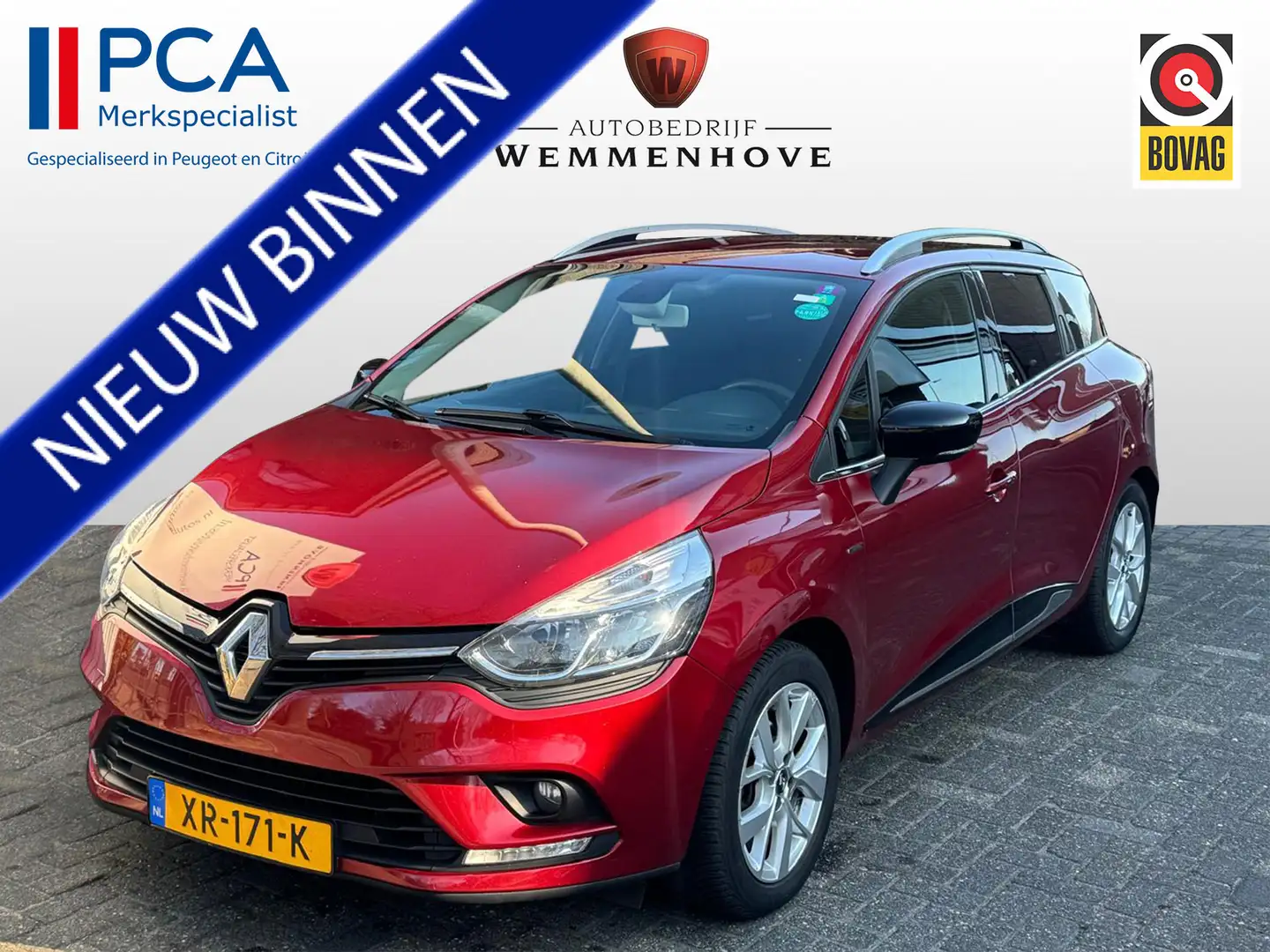 Renault Clio Estate 0.9 TCe Limited Airco/Camera/Navigatie Rood - 1