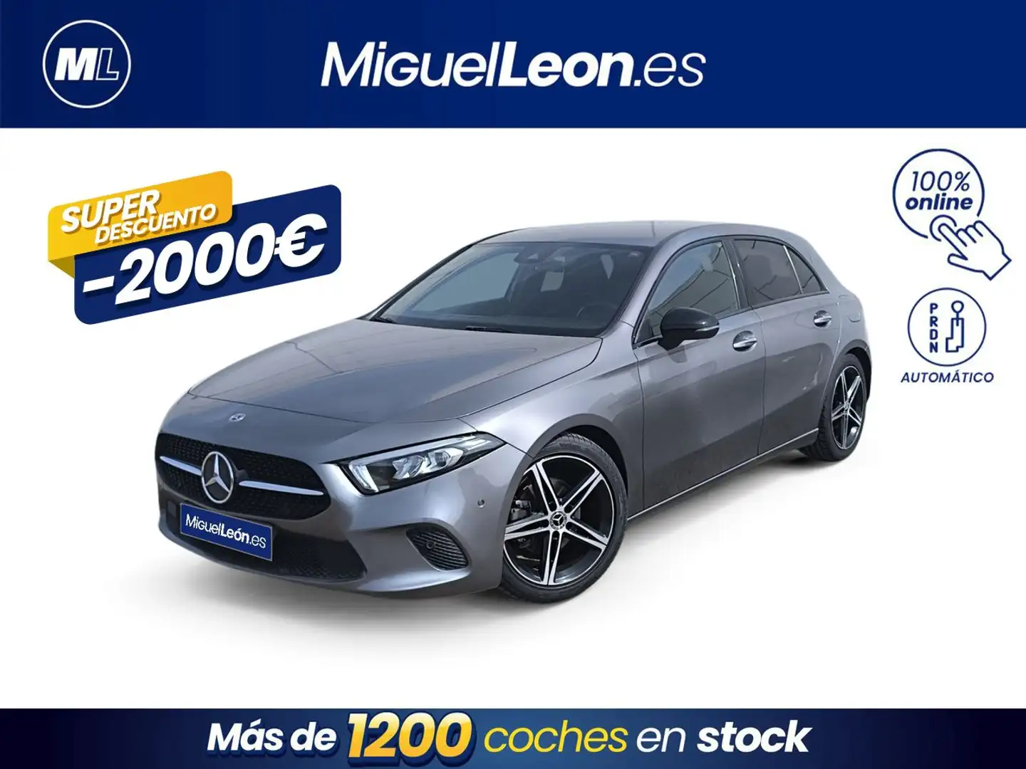Mercedes-Benz A 180 180d 7G-DCT Gris - 1