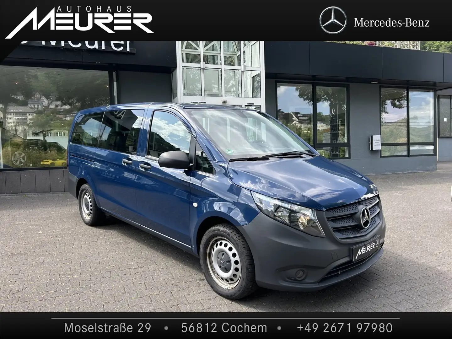 Mercedes-Benz Vito Vito Tourer 114 CDI Pro 4x4 lang Standh, Navi BC Blau - 1