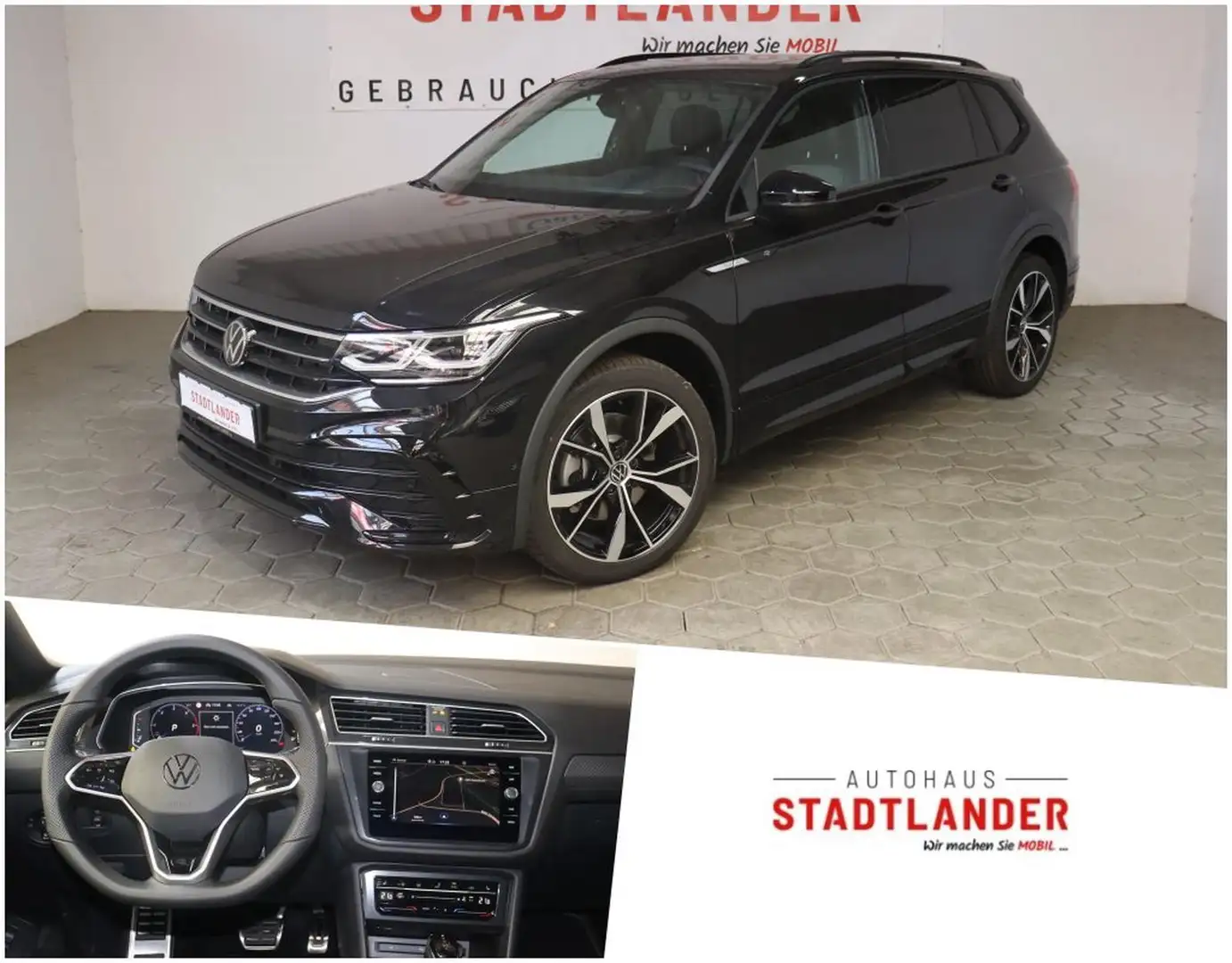 Volkswagen Tiguan Allspace R-Line 2.0 TDI DSG 4Motion Aktion bis zum 25.07! L Schwarz - 1