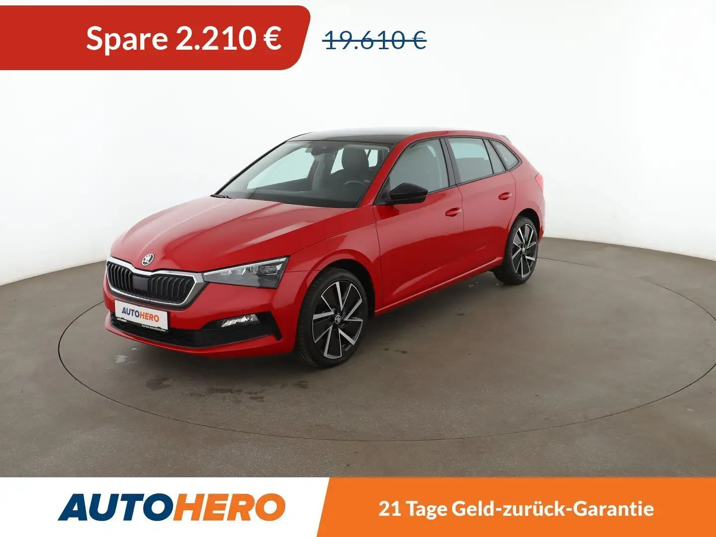 Skoda Scala 1.5 TSI ACT Style Aut. *VC*LED*TEMPO*CAM* Червоний - 1