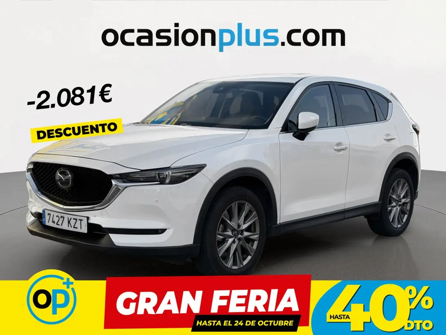 Mazda CX-5 2.5 Skyactiv-G Zenith Safety Black 2WD Aut. Blanco - 1
