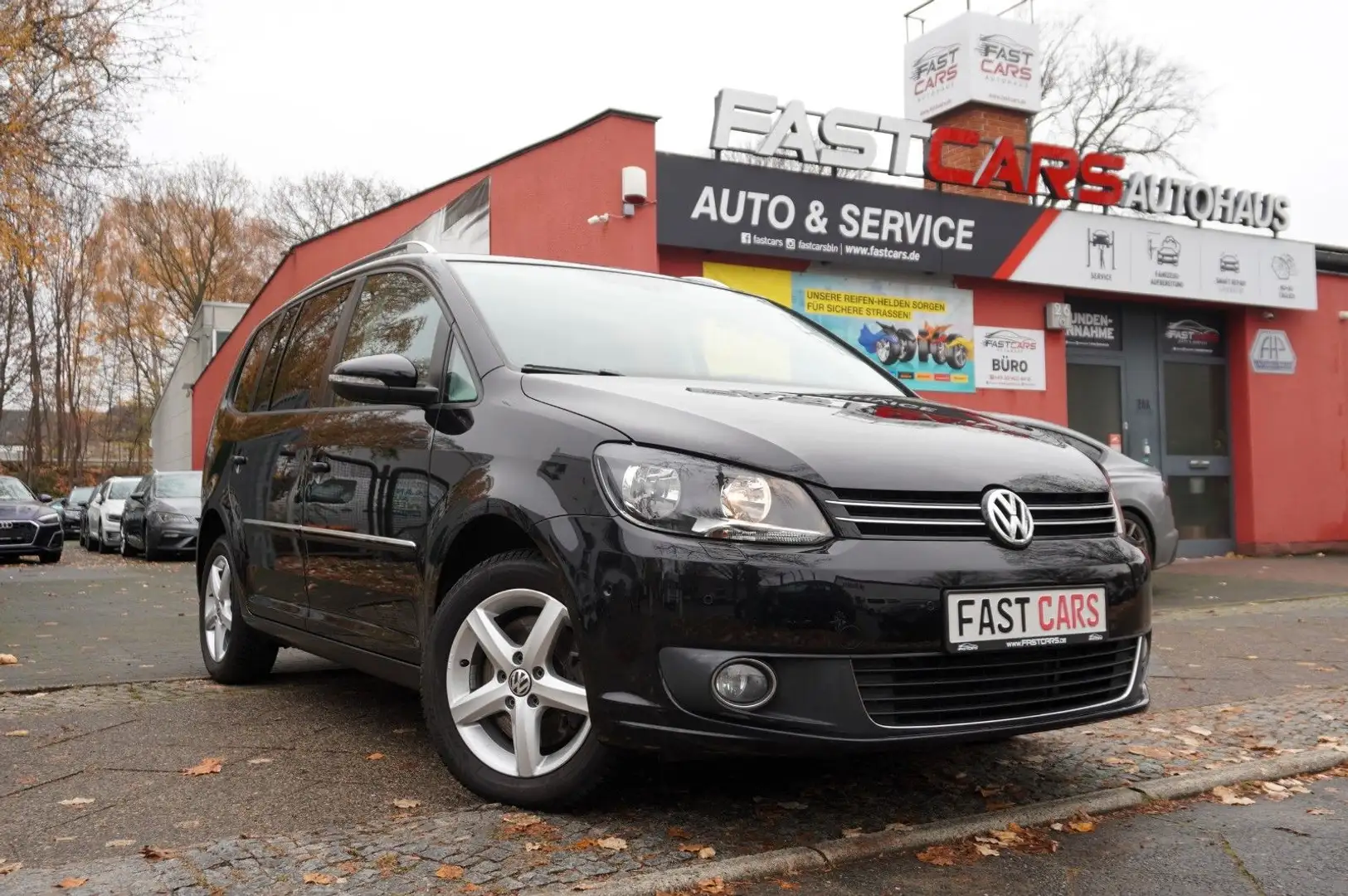 Volkswagen Touran Highline SHZ NAVI Kamera Leder 7-Sitze Schwarz - 1