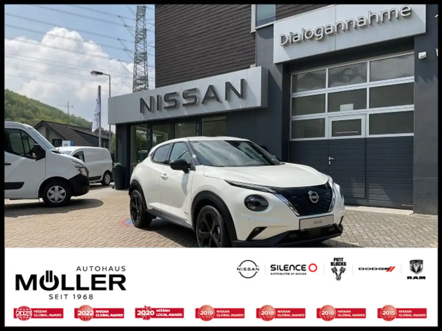 Nissan Juke 1.6 Hybrid Tekna Navi 19" Bose 143PS Blanco - 1