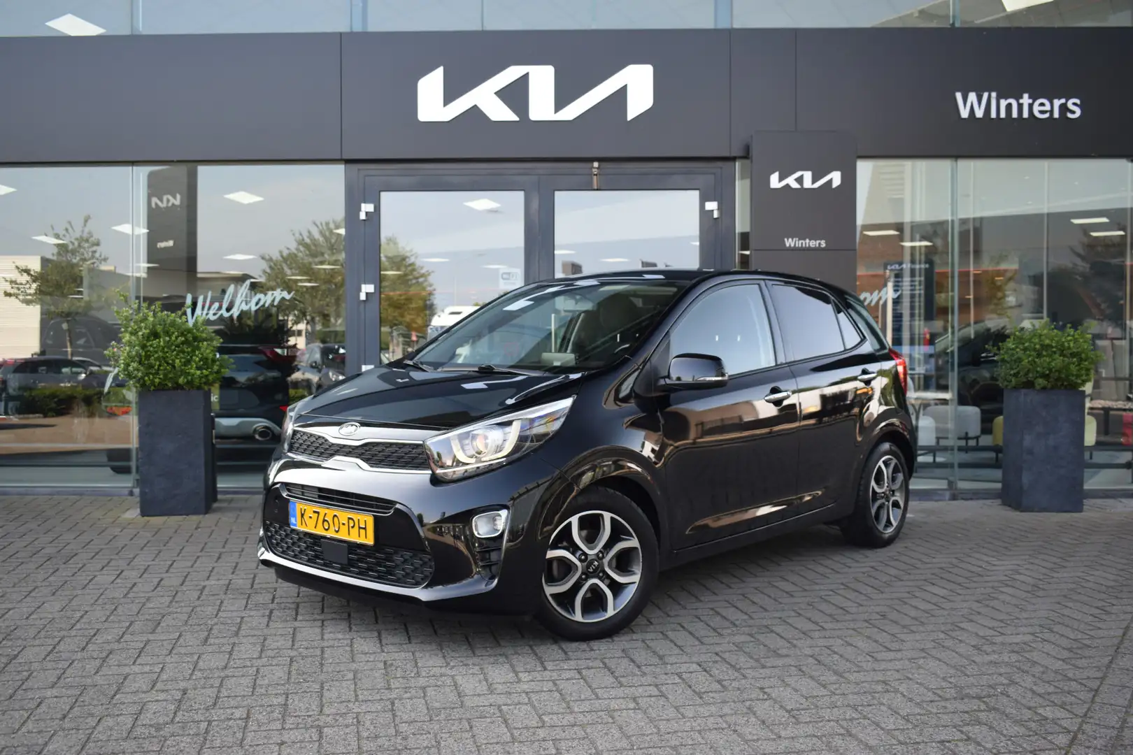 Kia Picanto 1.0 DPi DynamicPlusLine 5-Drs | Climate Control | Zwart - 1