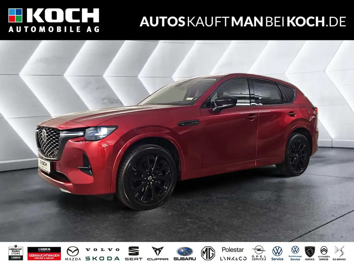 Mazda CX-60 3.3 e-SKYACTIV-D 254 M-Hybrid Homura AWD LED Rouge - 1
