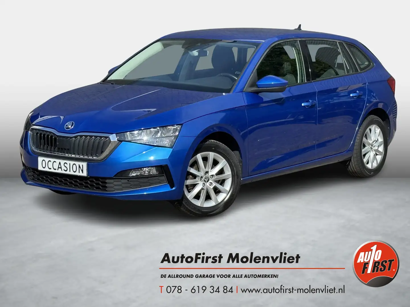 Skoda Scala 1.0 TSI Style I INCL. € 850,00 AFL.KOSTEN + BOVAG Modrá - 1
