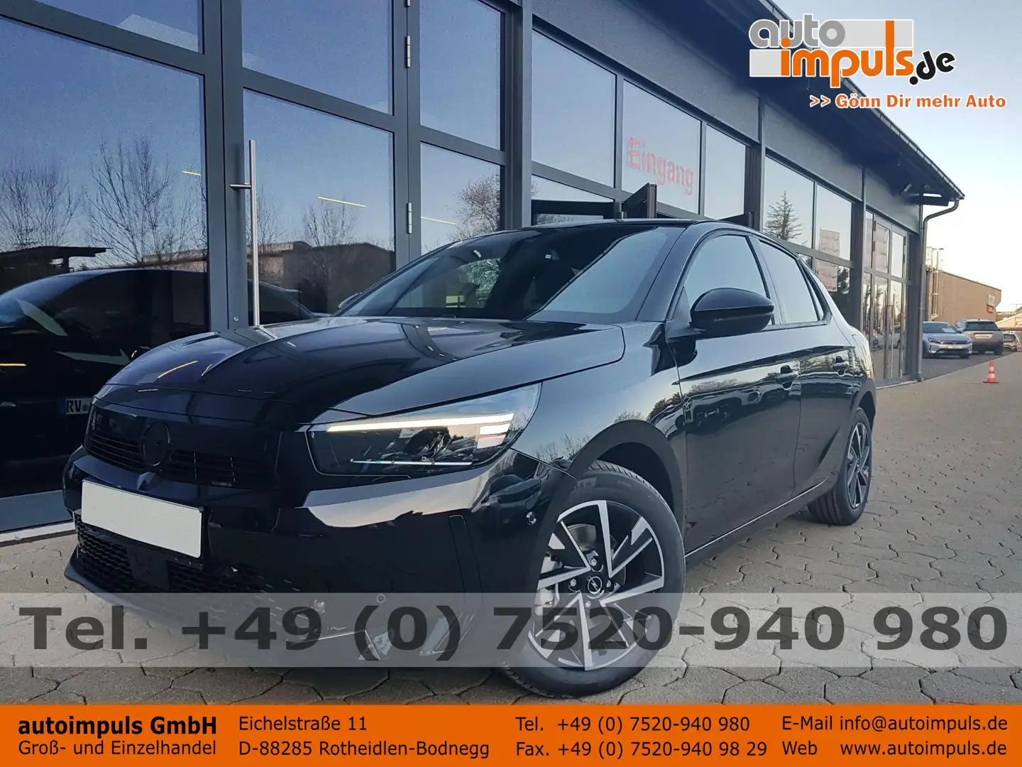 Opel Corsa GS 1,2 Hybrid Automatik 74KW/100PS Navi, SHZ, K... Noir - 1