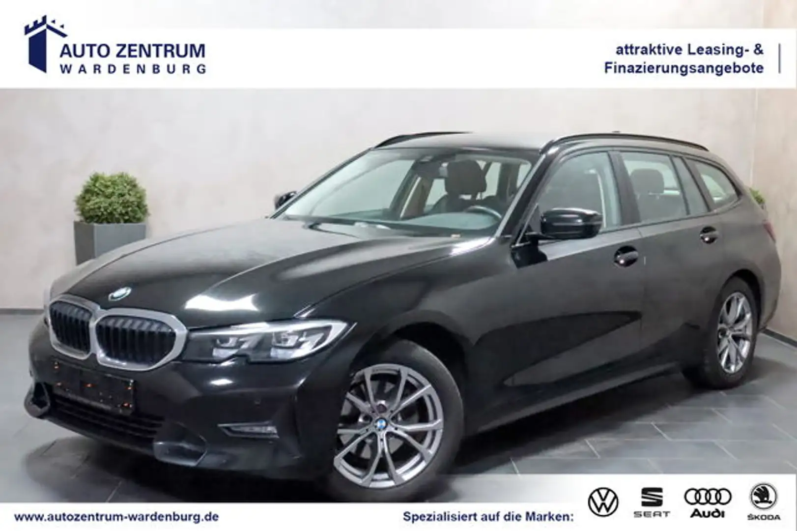 BMW 320 Sport Line Touring KAMERA LED NAVI SHZ PDC Negro - 1