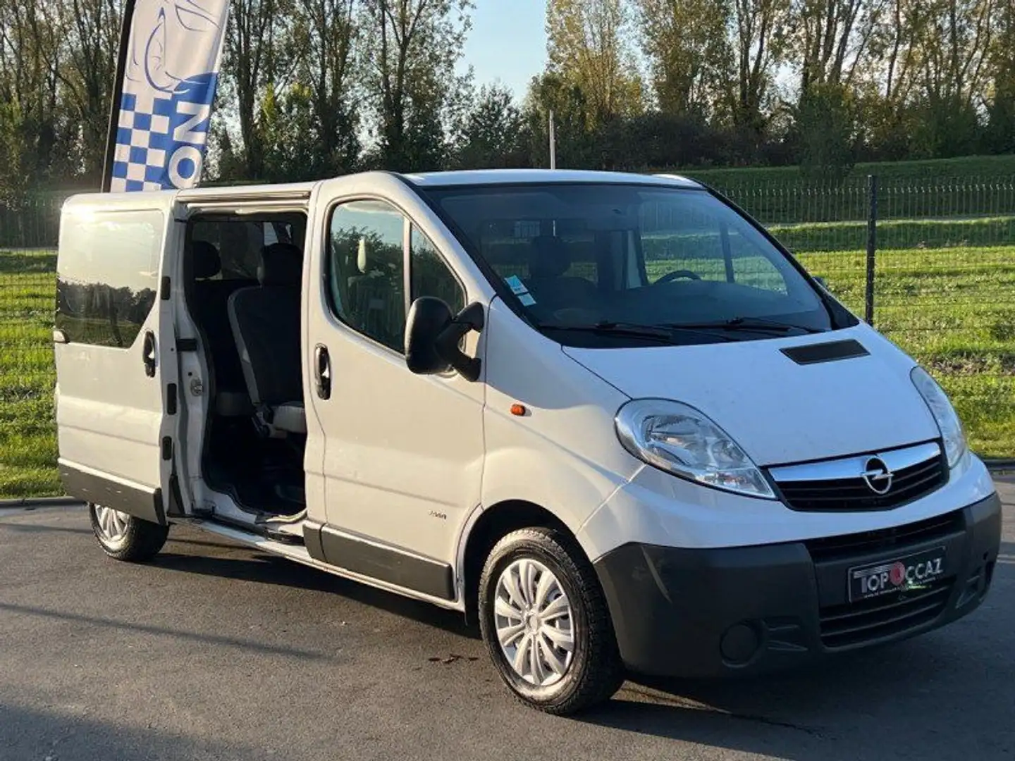 Opel Vivaro FG LONG CDTI 115 PACKK CLIM 9 PLACES 10/2008 Blanco - 2