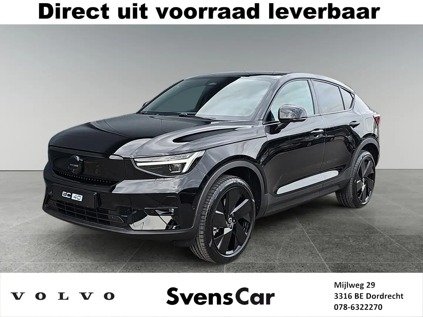Volvo EC40 Single Motor Ext. Range Ultra Black Edition | Stoe Schwarz - 1