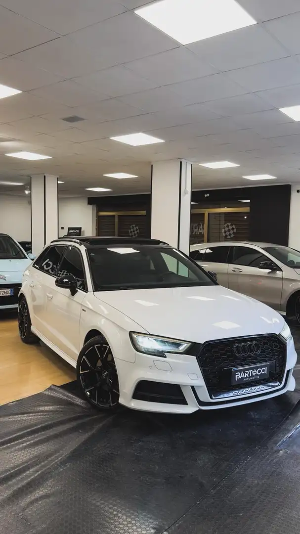 Audi A3 A3 Sportback 3X S-line quattro 184cv s-tronic 7m Blanc - 1