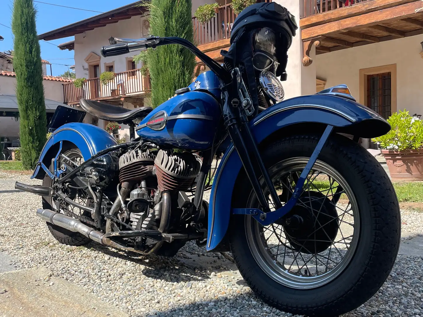 Harley-Davidson WLA 750 Modrá - 1