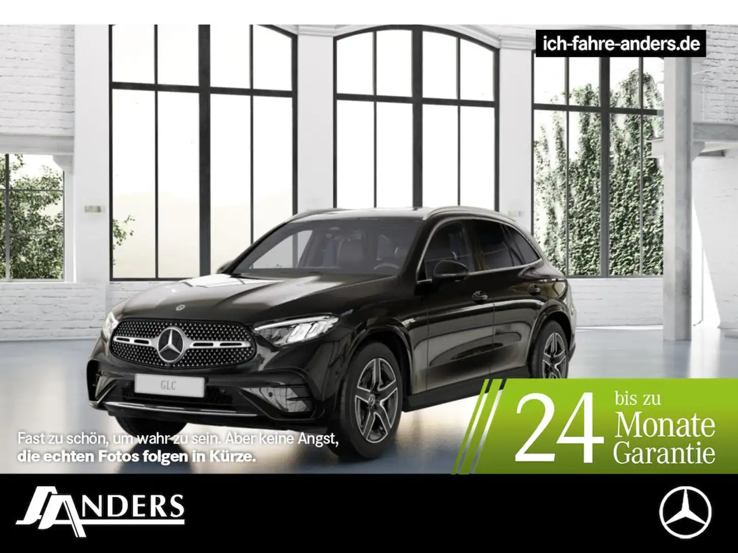 Mercedes-Benz GLC 220 d 4M +AMG+AHK+SHZ+KeyLess+Edi.+SpurW+ACC Schwarz - 1