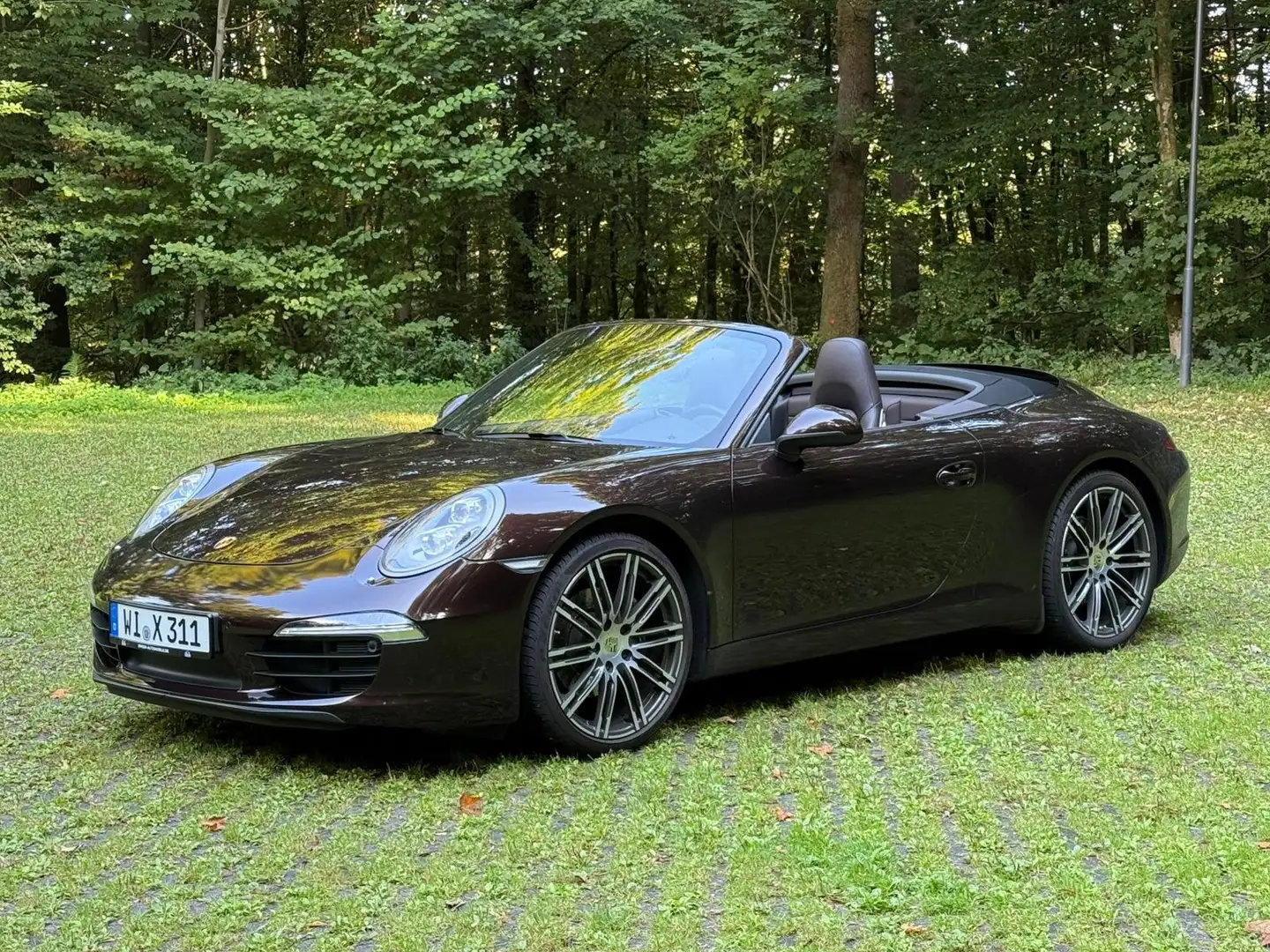 Porsche 991 911 Cabrio 911 Carrera Cabriolet PDK Approved 5.28 Braun - 2