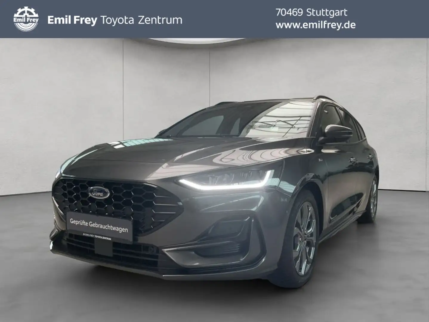 Ford Focus Turnier 1.0 EcoBoost Hybrid Aut. ST-LINE X Grijs - 1