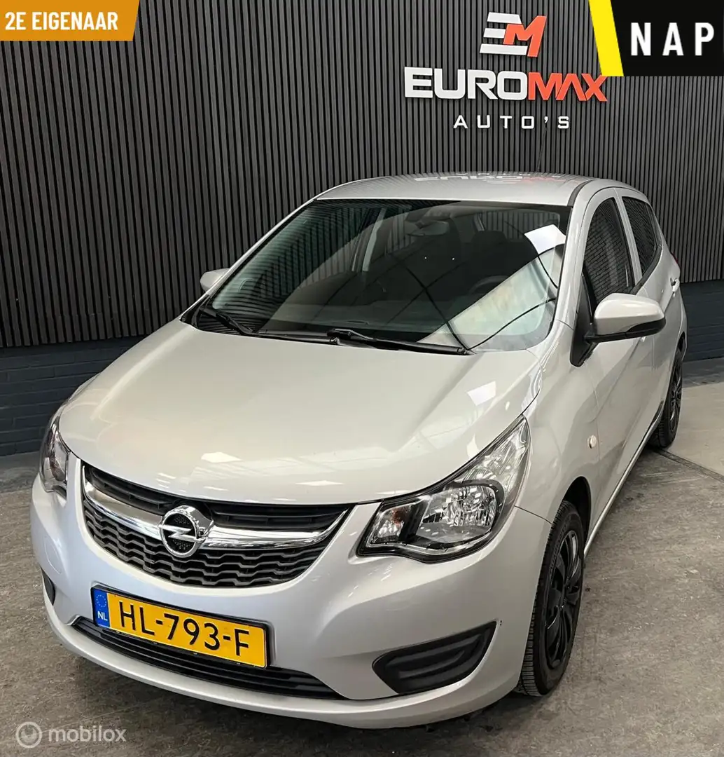 Opel Karl 1.0 ecoFLEX Edition 2e Eigenaar-NAP-Cruise-Airco Grau - 1