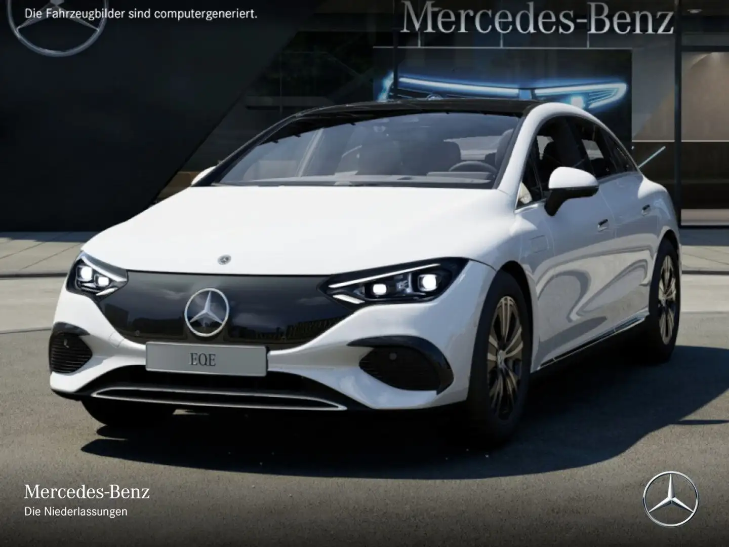 Mercedes-Benz EQE 300 Avantgarde Burmester 3D Fahrass 360° Pano Weiß - 2