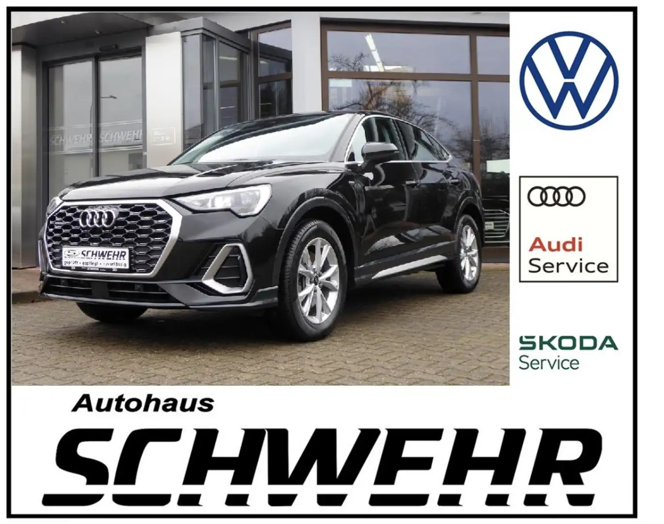 Audi Q3 Sportback S line Schwarz - 1