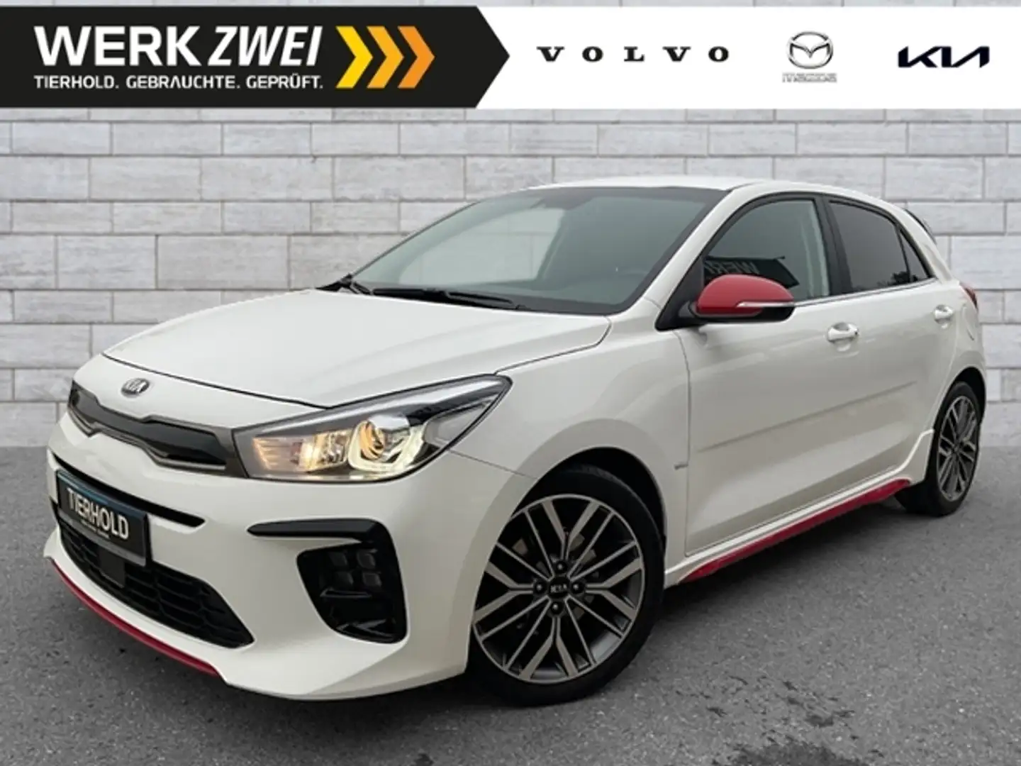 Kia Rio 1,0 GT-Line AT Teilleder Navi Kamera 17" Weiß - 1