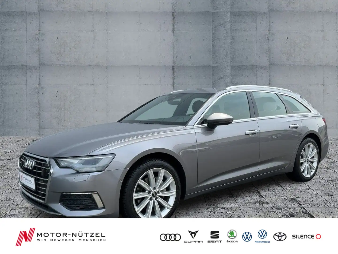 Audi A6 40 TDI QU S-TR DESIGN 5JG+LEDER+NAV+AHK Grau - 1