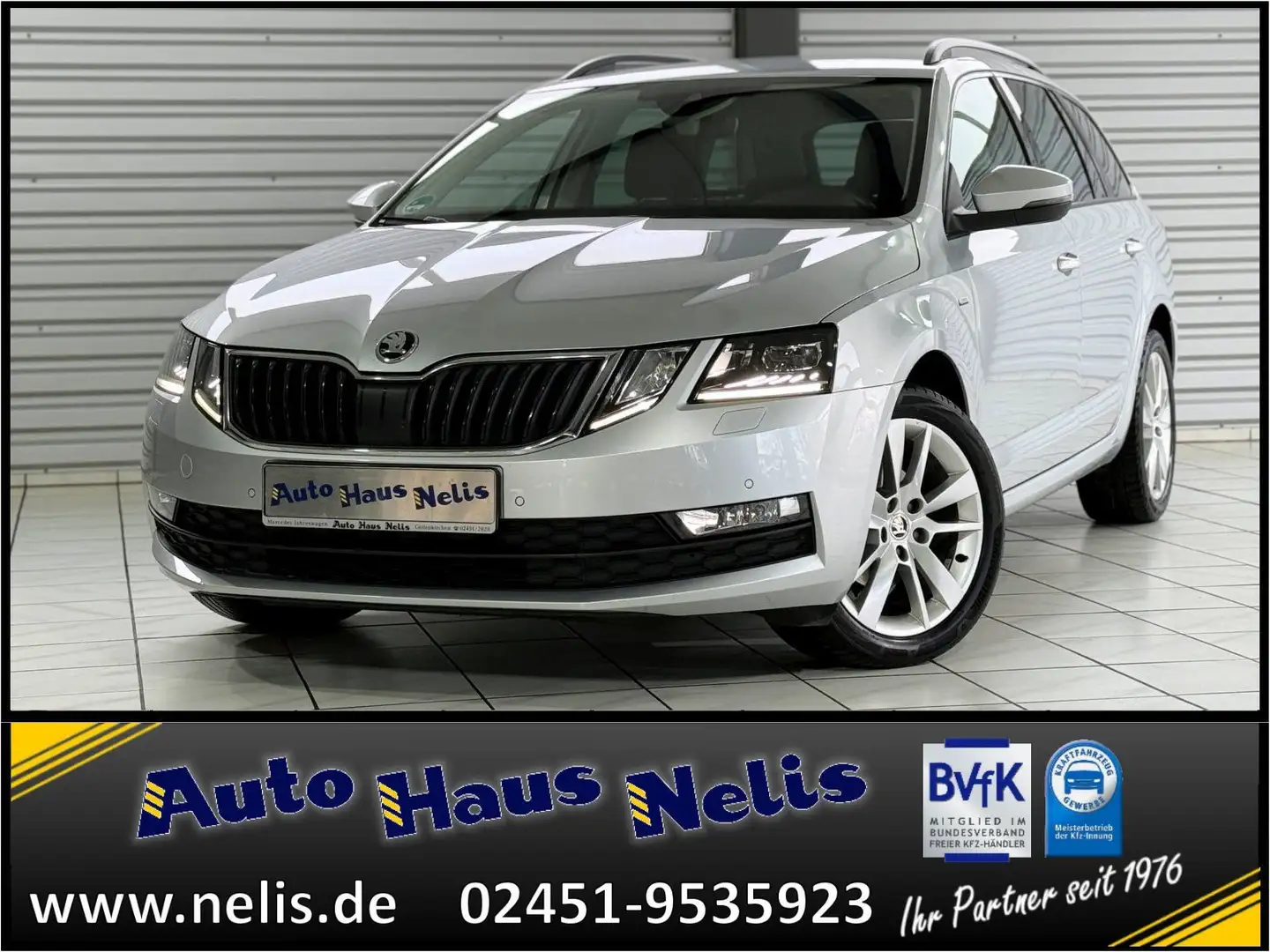Skoda Octavia 1,6 TDI Combi DSG 1Hd. Drive Andriod/App Ezüst - 1
