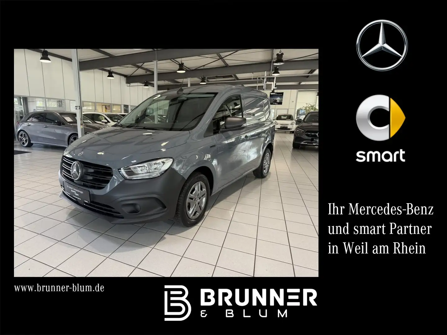 Mercedes-Benz Citan eCitan Kasten PRO Klima,AHK,Shz,Kamera,DAB,Auto Grau - 1