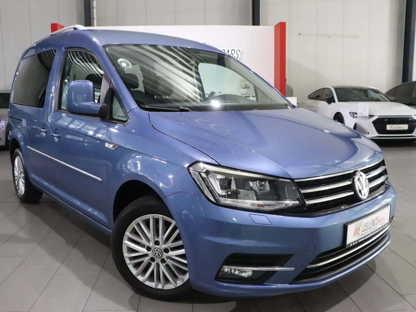 Volkswagen Caddy 2.0 TDI HIGHLINE / XENON,LEDER,NAVI-DM,AHK Blauw - 2