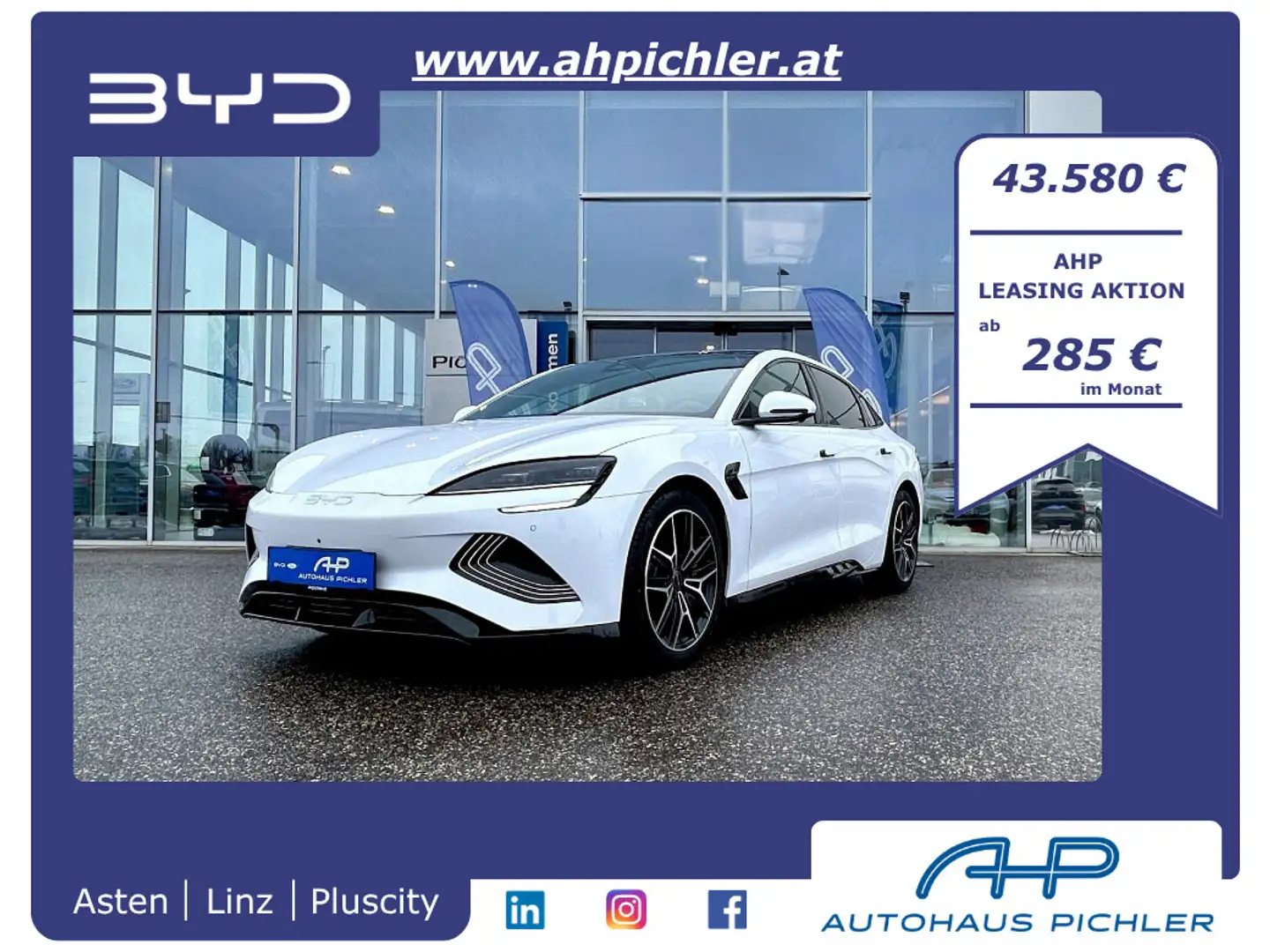 BYD Seal Design RWD 313PS MY2026 LEASING AKTION - im Vor... Weiß - 1