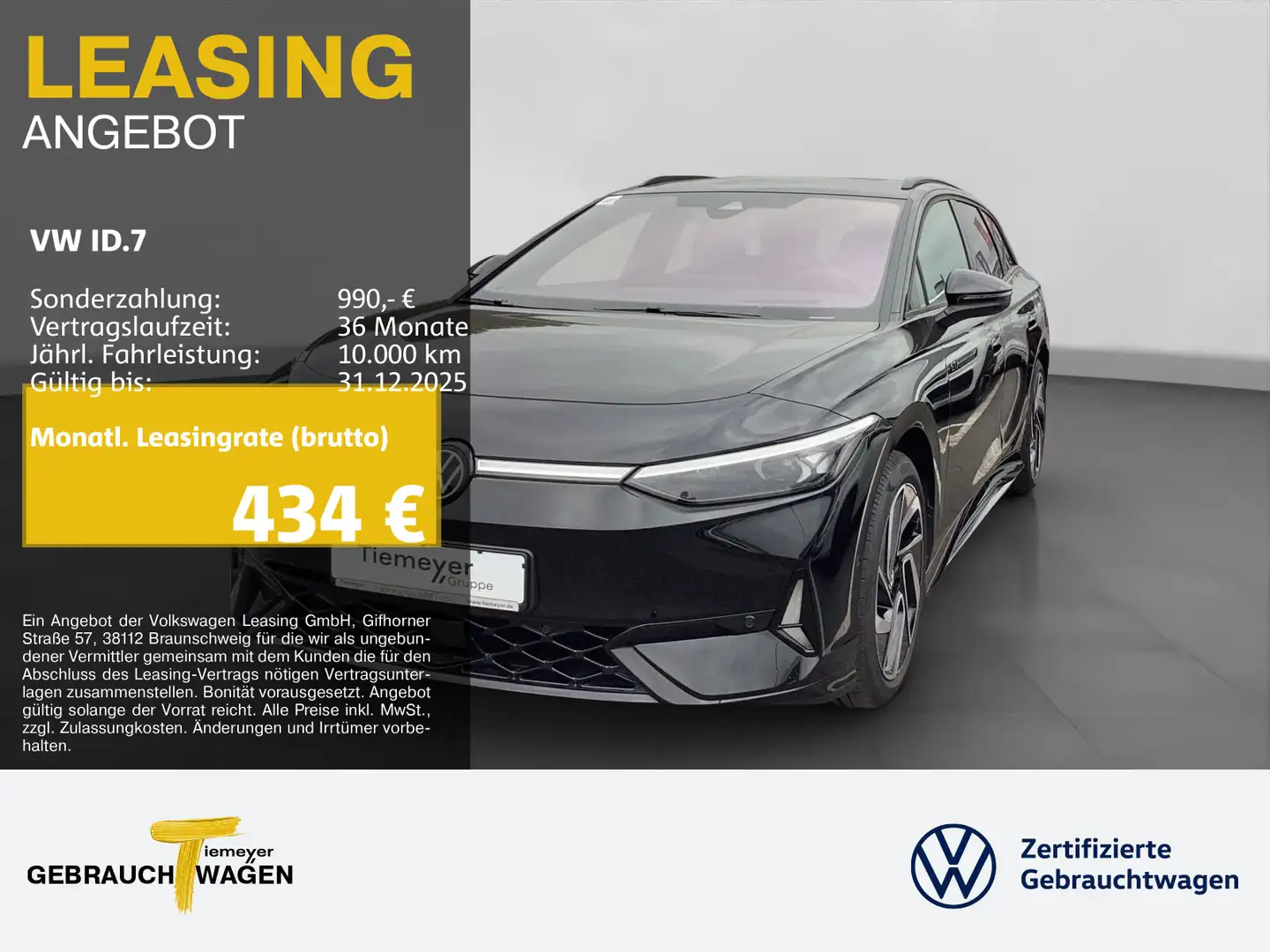 Volkswagen ID.7 Tourer GTX 4M LM20 AHK NAVI KAMERA Schwarz - 1