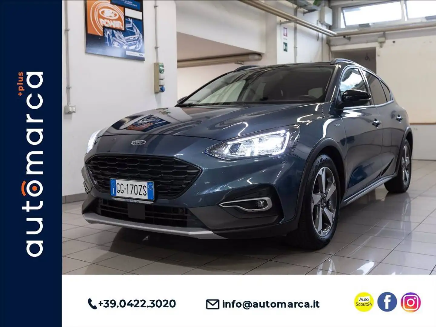 Ford Focus Active 1.0 ecoboost h s&s 125cv my20.75 Blu/Azzurro - 1
