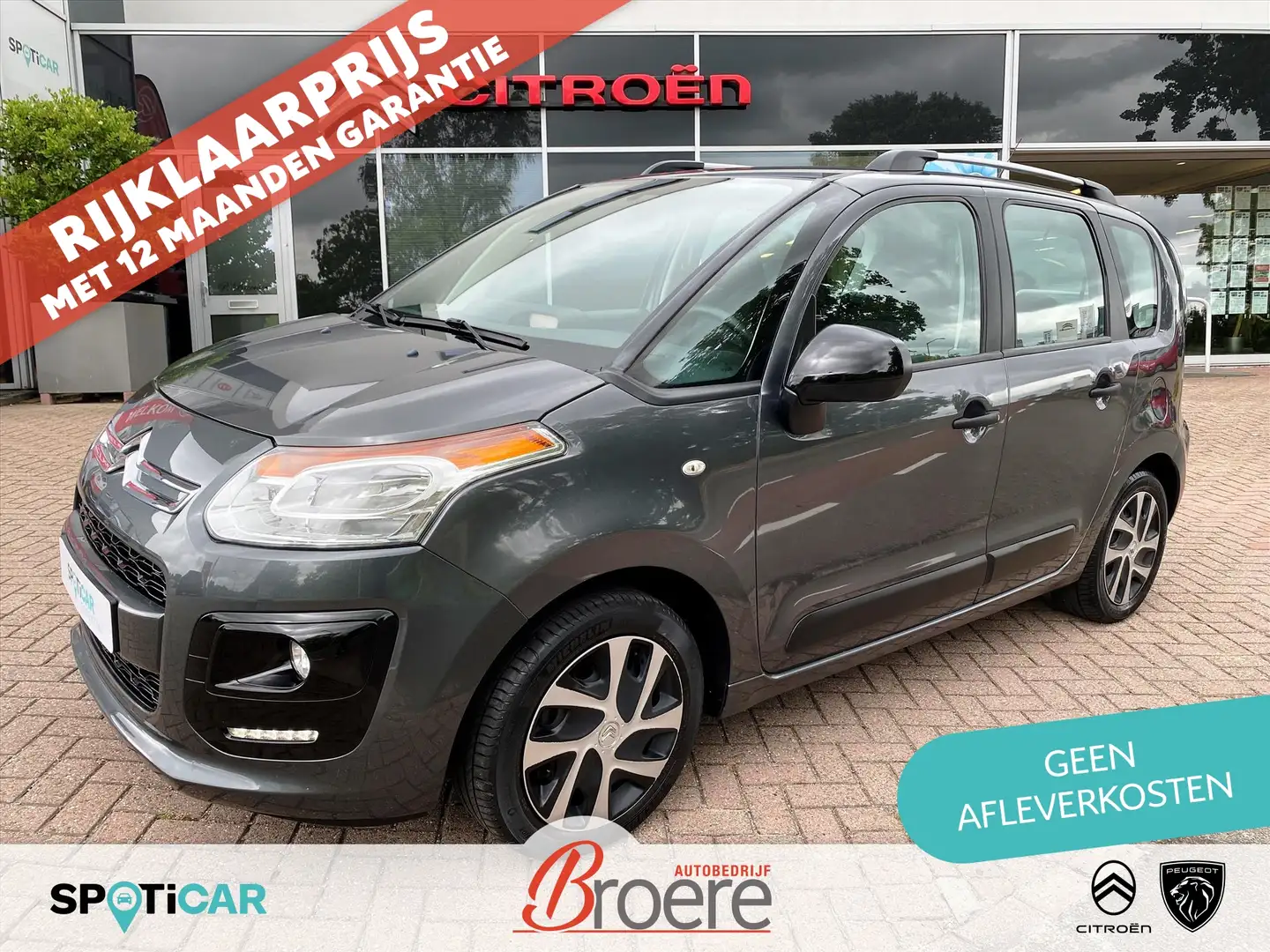 Citroen C3 Picasso 1.2 Turbo 110pk Tendance | trekhaak, parkeersensor Gris - 1