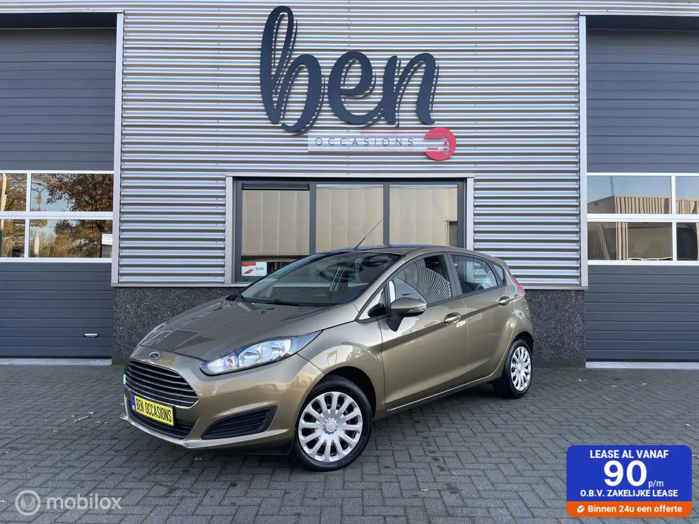 Ford Fiesta 1.0 Ambiente 5 Deurs Airco NAP TOPSTAAT! Bruin - 1