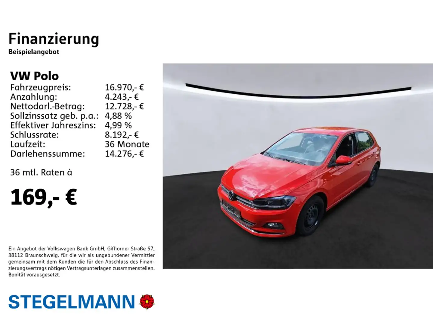 Volkswagen Polo VI 1.0 TSI Highline *LED*Sitzheizung*Ready- Rot - 2
