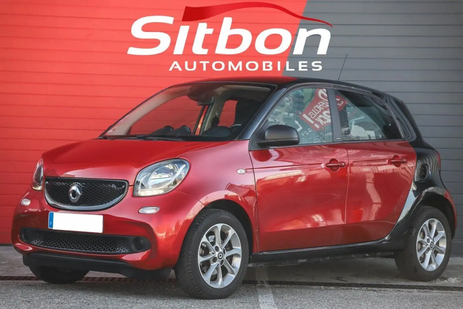 smart forFour 1.0i 71 Passion GPS CLIM AUTO ECRAN TACTILE BITON Rouge - 1