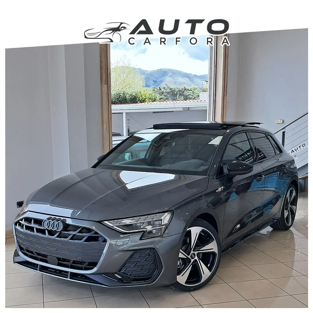 Audi A3 SPB 35 TDI Identity Black km0 2025|tetto R19" red Grigio - 1