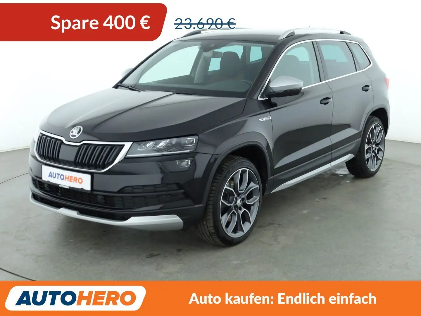 Skoda Karoq 2.0 TDI Scout 4x4 Aut.*NAVI*LED*ACC*CAM* Schwarz - 1