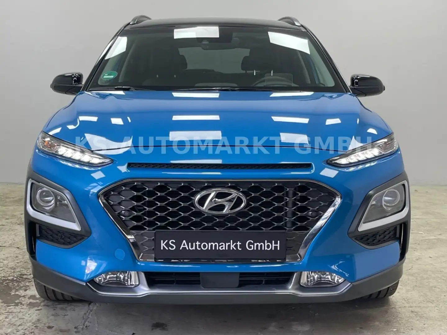 Hyundai KONA 1.6 T-GDI Style 4WD*Leder*Navi*AHK*R-KAM* Blauw - 2