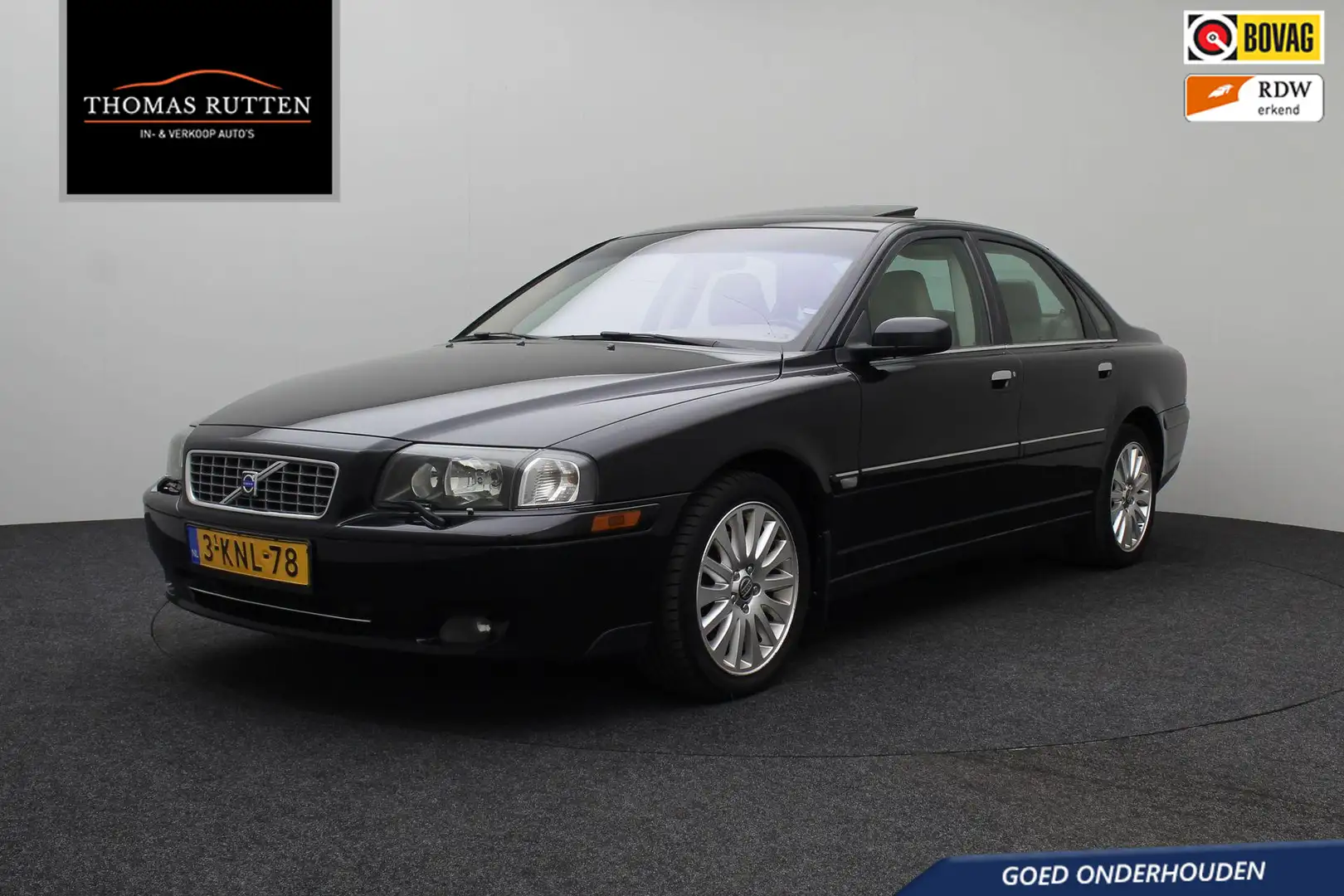 Volvo S80 2.5T Summum 2004 Schuif/ kanteldak | Climate contr Nero - 1