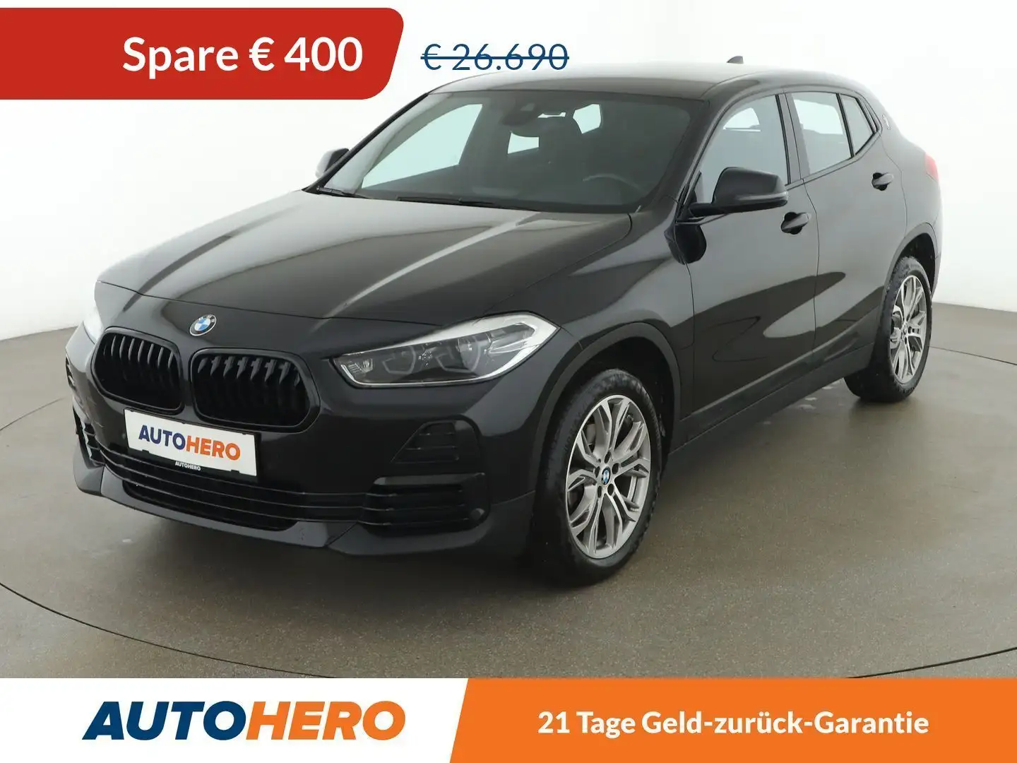 BMW X2 sDrive 18i Advantage Plus Aut. *LED*TEMPO*NAVI*BT* Noir - 1