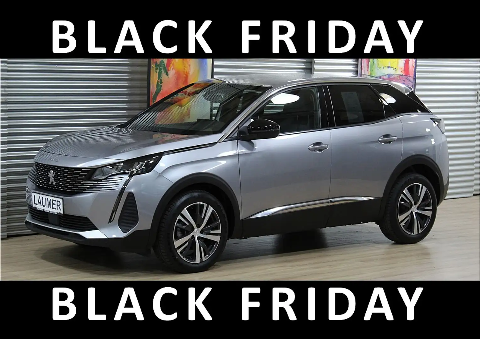 Peugeot 3008 Hybrid 136 E-DCS6 Allure Aut. +Sitzheizung Grau - 1