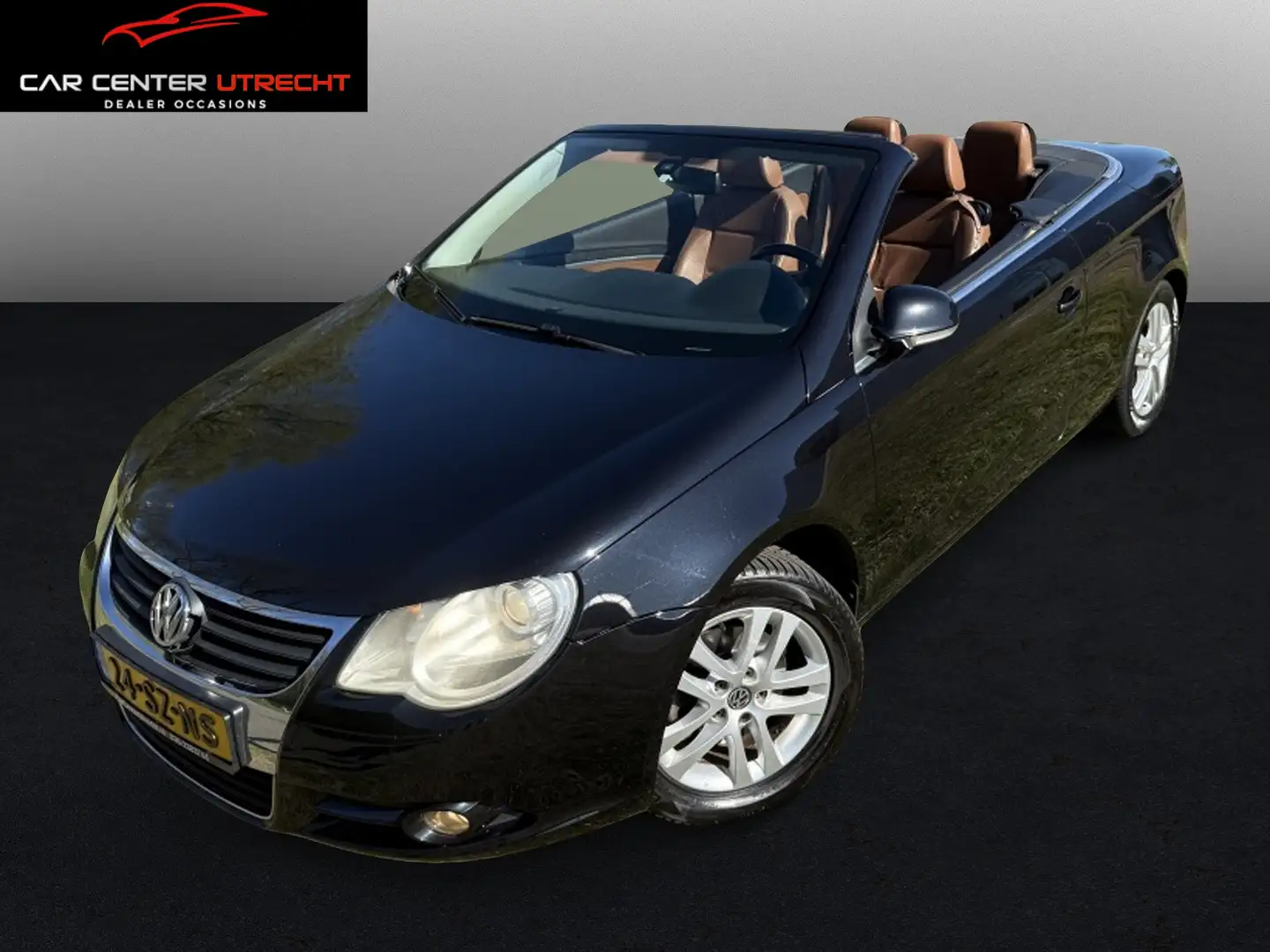 Volkswagen Eos 2.0-16v FSI LEER AIRCO 6 VERSN Noir - 1