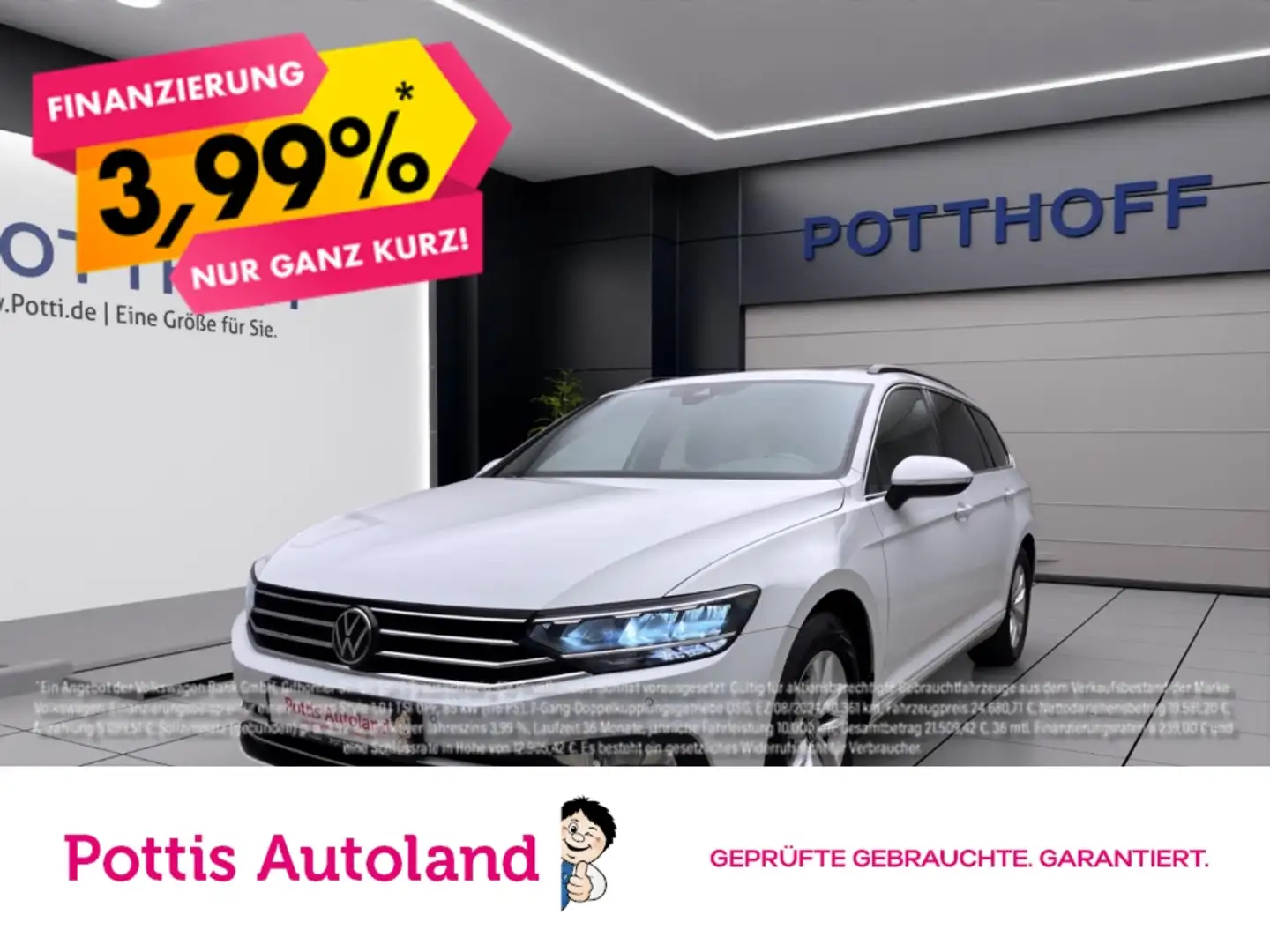 Volkswagen Passat Variant 2.0 TDI DSG BUSINESS PANO AHK NAVI KAMERA Weiß - 1