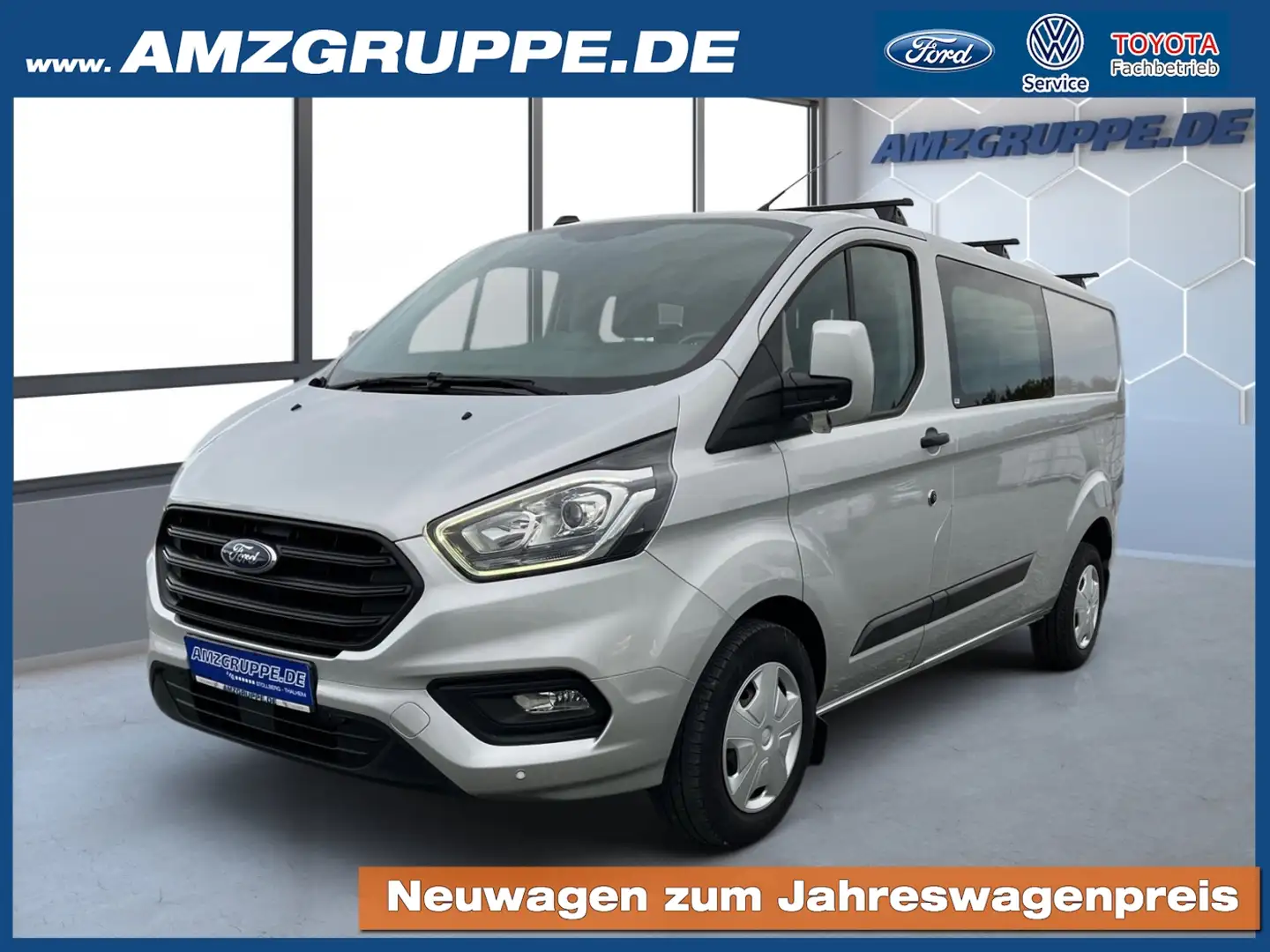 Ford Transit Custom FT320 L2H1 DoKa Trend Sichtpak1+2x Plateado - 1